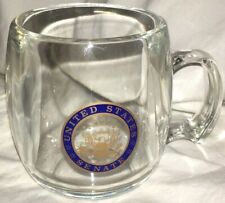 VTG United States Senate Coffee Mug U.S Rare Cup RARE LUCITE PLASTIC Seal  picture