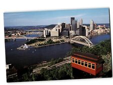 Vintage 1988 Postcard of Pittsburgh's Skyline from Duquesne Incline - New Pittsb picture