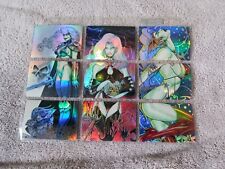LOT OF 9 LADY DEATH*TRYPTIC*TRADING CARDS *1994 picture