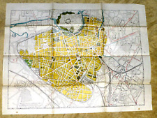 VINTAGE ILLUSTRATED MAP LILLE FRANCE c.1900 picture