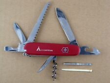 Victorinox Camper Swiss Army Pocket Knife - Red - Camping/Tent Logo - Very Good picture