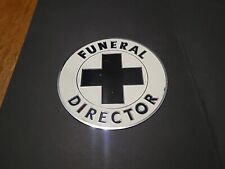 VINTAGE Funeral Director CAR BADGE EMBLEM Rare picture