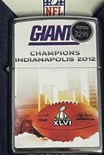 ZIPPO 2012 NFL GIANTS CHAMPIONS INDIANAPOLIS 2012 LIGHTER SEALED IN BOX W328 picture