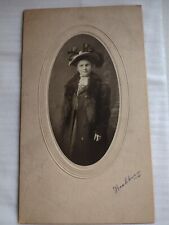 Antique Cabinet Card Victorian Women Photo Photograph Approx 5.5