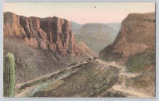 Postcard The Walls Of Bronze From Fish Creek Hill, Apache Trial, Arizona picture
