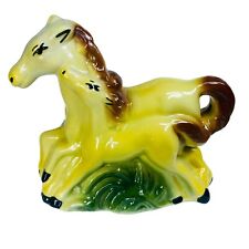 Art Deco Horse Planter Mother Baby Foal Ceramic Fashions by O.P.C.O. Vintage picture