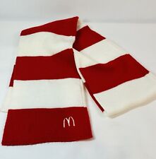 McDonald’s Golden Arches Long Scarf Red And White Striped Unisex picture