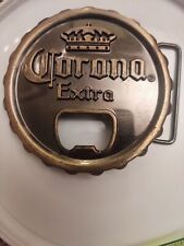 Large Corona Extra Belt Buckle Beer Bottle Opener Metal 3.25