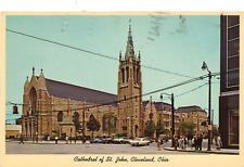 Cathedral of St. John in Cleveland, Ohio OH 1965 posted vintage postcard picture