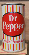 ALL ORIGINAL BKE BTTM OPEN 1958 DR PEPPER FLAT TOP SODA CAN VANITY LID DALLAS TX picture
