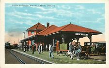 c1920 Postcard; Frisco Passenger Station RR Depot Lawton OK Comanche County  picture