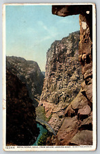 Postcard 1911 Royal Gorge Colorado From Below Looking West Vintage Phostint picture