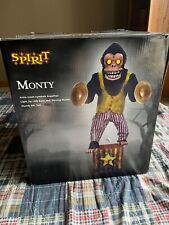 Monty Animatronic 6 Ft Monkey Spirit Halloween Prop Holiday Decor Spooky Scary picture