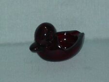 Vintage Duncan & Miller Ruby Red Duck Personal Ashtray picture
