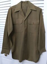 Authentic World War II Army Wool Shirt - 15 x 32 Inches picture