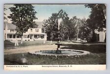 Hancock NH-New Hampshire, Bennington Street, Antique, Vintage c1910 Postcard picture