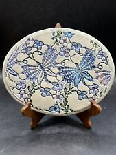 Vintage Signed Art Pottery Dragonfly Trivet picture