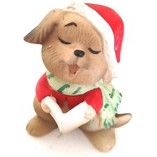 LEFTON SINGING DOG Figurine #02036 Christmas Caroling  Vintage  picture