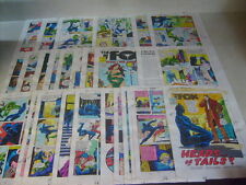 THE FOX  BLUE  RIBBON #7  27 PAGES original COLOR GUIDES ART complete story picture