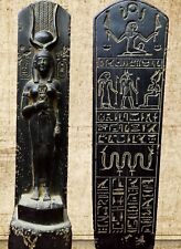 Rare Ancient Egyptian Antiquities Statue Isis Figure carved with hieroglyphs BC picture