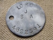 WW2 relic dogtag RAC RTR Mentioned Dispatches - LORD Duke of Wellington's Reg picture