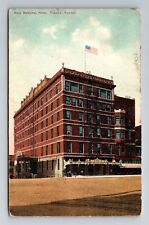 Topeka KS-Kansas, New National Hotel, Advertising, c1910 Vintage Postcard picture