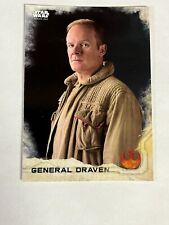 2016 Topps Star Wars Rogue One Series 1 Base Card #10 General Draven picture
