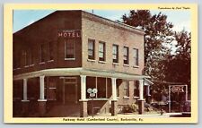 Parkway Hotel Cumberland County Burkesville Kentucky Postcard UNP Corner View picture