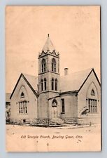 Bowling Green OH-Ohio, Old Disciple Church, Antique Vintage c1908 Postcard picture