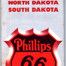 1957 North & South Dakota Phillips 66 Highway Road Map Brochure H.M Gousha 5Z picture