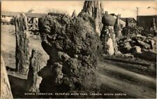 1930'S. LEMMON, SD. SCORIA FORMATION, PETRIFIED WOOD PARK. POSTCARD. picture