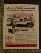1931 INTERNATIONAL DELIVERY TRUCK AMERICAN LAUNDRY JOLIET CHICAGO MOTOR ADUP52 picture