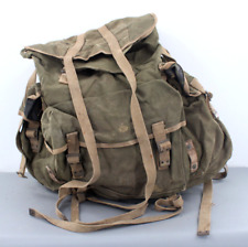 Vtg Late WWII Era British Army Bergen Backpack Rucksack Canvas Military Bag SAS picture