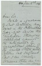 1906 British Artist William Holman Hunt Asks to be Sent a 1st Edition of His Boo picture