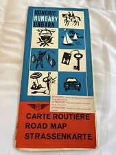 HUNGARY Vintage Map 1971 Highway Road Map picture