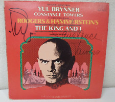 Yul Brynner & Constance Tower King And I Signed Record Jacket 12