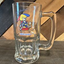 Vintage SPUDS MACKENZIE Beach Beer Glass Mug Stein Budweiser Bud Light 1987 12oz picture