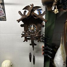 Vintage German  REGULA Cuckoo Clock   Cuckoo Works Clock Needs Adjusting picture