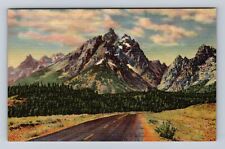 Grand Teton National Park, Grand Teton, Series #1237, Vintage Souvenir Postcard picture