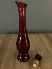 Avon’s Vintage Ruby Red Bud Vase Empty picture
