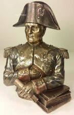 FRENCH LEADER NAPOLEON BONAPARTE BUST Statue Figurine Bookend Bronze Finish picture
