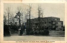 Sanford North Carolina~Lee County Hospital and Nurses Home~1950 Postcard picture