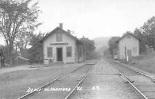 J86/ West Hartford Vermont RPPC Postcard c1950s Railroad Depot  7 picture