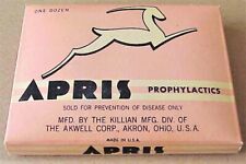 WWll Vintage Apris Prophylactics /RUBBERS /CONDOMS  FOLDER OF 1 DOZ. IN FOIL picture