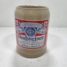 Budweiser Classic Logo Ceramic Beer Mug Stein West Germany picture