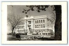 c1940's Valley County Court House Building Ord Nebraska NE RPPC Photo Postcard picture