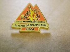 Fire Mountain Gems 51 Years Of Beading Fun 2014 Lapel Hat Pin picture