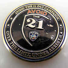 AVOID THE 21 DUI CAMPAIGN ALAMEDA COUNTY AVOID CHALLENGE COIN picture