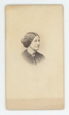 Antique CDV Circa 1860s Profile of Lovely Older Woman Marshall & Co Boston, MA picture