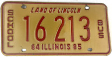Illinois 1985 Illinois School bus License Plate Garage Man Cave Decor Collector picture